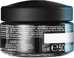 Matujący żel do twarzy - Garnier Pure Active AHA+BHA Charcoal Daily Mattifyng Air Cream 3In1 — Zdjęcie N2