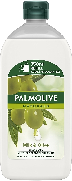 Palmolive Kremowe mydło w płynie do rąk Mleko i oliwka, zapas - Palmolive Naturals Milk & Olive (refill) — Zdjęcie N10