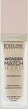 Rozjaśniający podkład do twarzy - Eveline Cosmetics Wonder Match Lumi Foundation SPF 20 — Zdjęcie N1