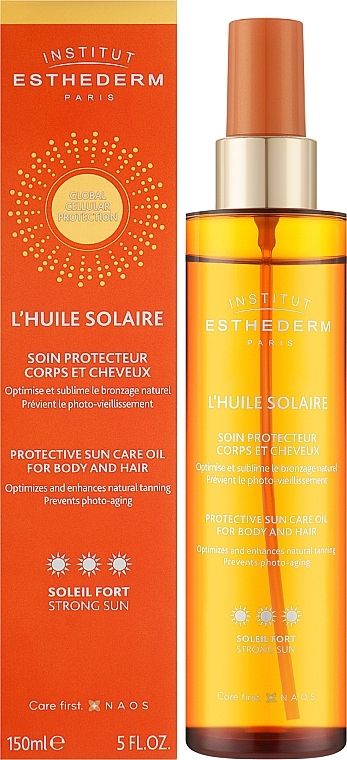 Olejek do opalania w sprayu do ciała i włosów - Institut Esthederm Sun Care*** Oil Body And Hair Care — Zdjęcie N2