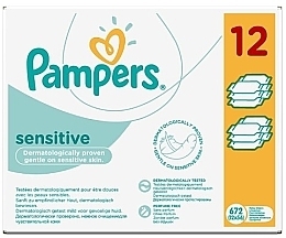 Kup Chusteczki dla niemowląt, 12 x 56 szt. - Pampers Sensitive Wipes