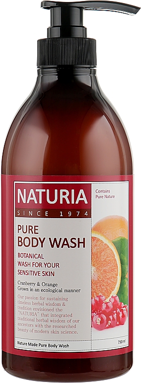 Żel pod prysznic Żurawina i pomarańcza - Naturia Pure Body Wash Cranberry & Orange — Zdjęcie N3