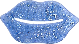 Hydrożelowa maseczka na usta z brokatem - IDC Institute Glitter Hydrogel Lips Pad Blue  — Zdjęcie N2