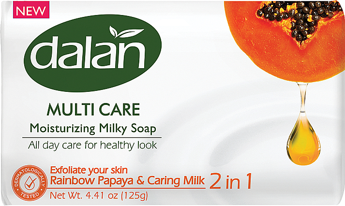 Mydło toaletowe Słoneczna papaja i mleko - Dalan Multi Care — Zdjęcie N1