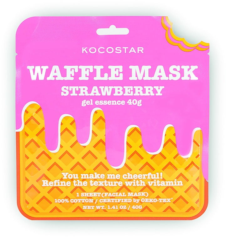 Zestaw - Kocostar Waffle Mask Kit 5 (f/mask/5x40g) — Zdjęcie N4
