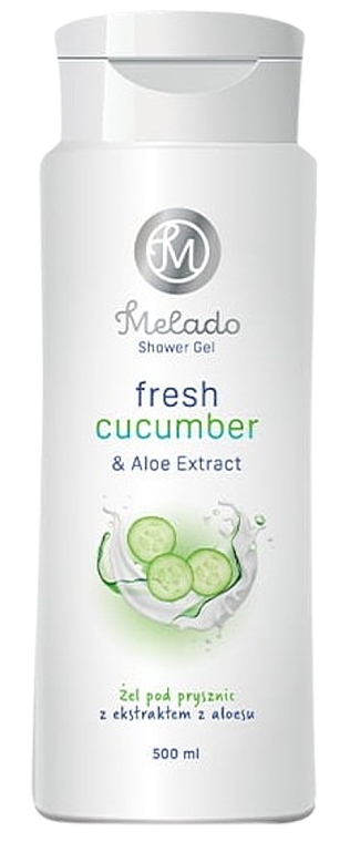 Żel pod prysznic z ekstraktem z aloesu i aromatem ogórka - Natigo Melado Fresh Cucumber And Aloe Extract Shower Gel  — Zdjęcie N1