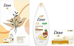 Zestaw - Dove Naturally Care Gift Set (sh/gel/250ml + soap/90g) — Zdjęcie N1