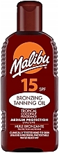 Brązujący olejek do opalania - Malibu Bronzing Tanning Oil SPF 15 — Zdjęcie N1