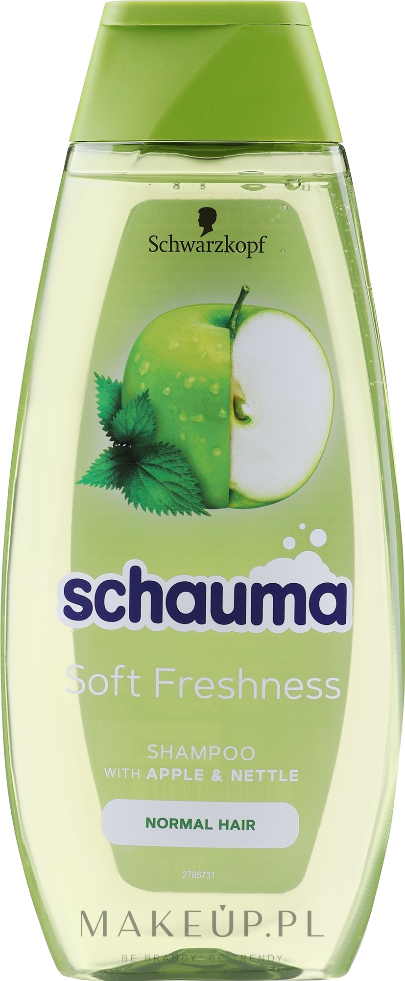 Jabłko & Pokrzywa szampon do włosów normalnych - Schwarzkopf Schauma Soft Freshness — Zdjęcie 400 ml