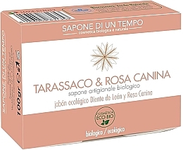 Organiczne mydło Mniszek lekarski i dzika róża - Sapone Di Un Tempo Organic Soap Dandelion And Rosehip — Zdjęcie N1