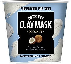 Kup Nawilżająco-ujędrniająca maska glinkowa do twarzy Kokos - Superfood for Skin MIX IT! Clay Mask Coconut