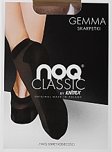 Skarpety damskie ze wzmocnioną podeszwą Gemma 20 DEN, beige - Knittex — Zdjęcie N1