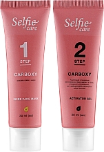 Zestaw do karboksyterapii - Selfie Care Carboxy Face Shine (f/mask/30ml + act/30ml) — Zdjęcie N1