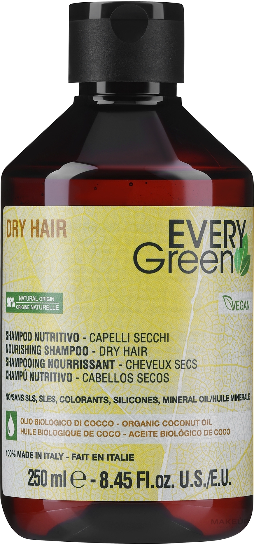 Szampon do włosów suchych - EveryGreen Dry Hair Nourishing Shampoo — Zdjęcie 250 ml