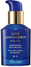 Bogata, nawilżająca emulsja do skóry dojrzałej z oznakami starzenia - Guerlain Super Aqua Rich Emulsion — Zdjęcie N1