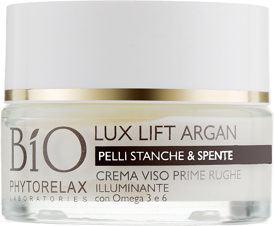 Rozświetlający krem do twarzy - Phytorelax Laboratories Lux Lift Argan Illuminating Face Cream Early Wrinkles — Zdjęcie N2