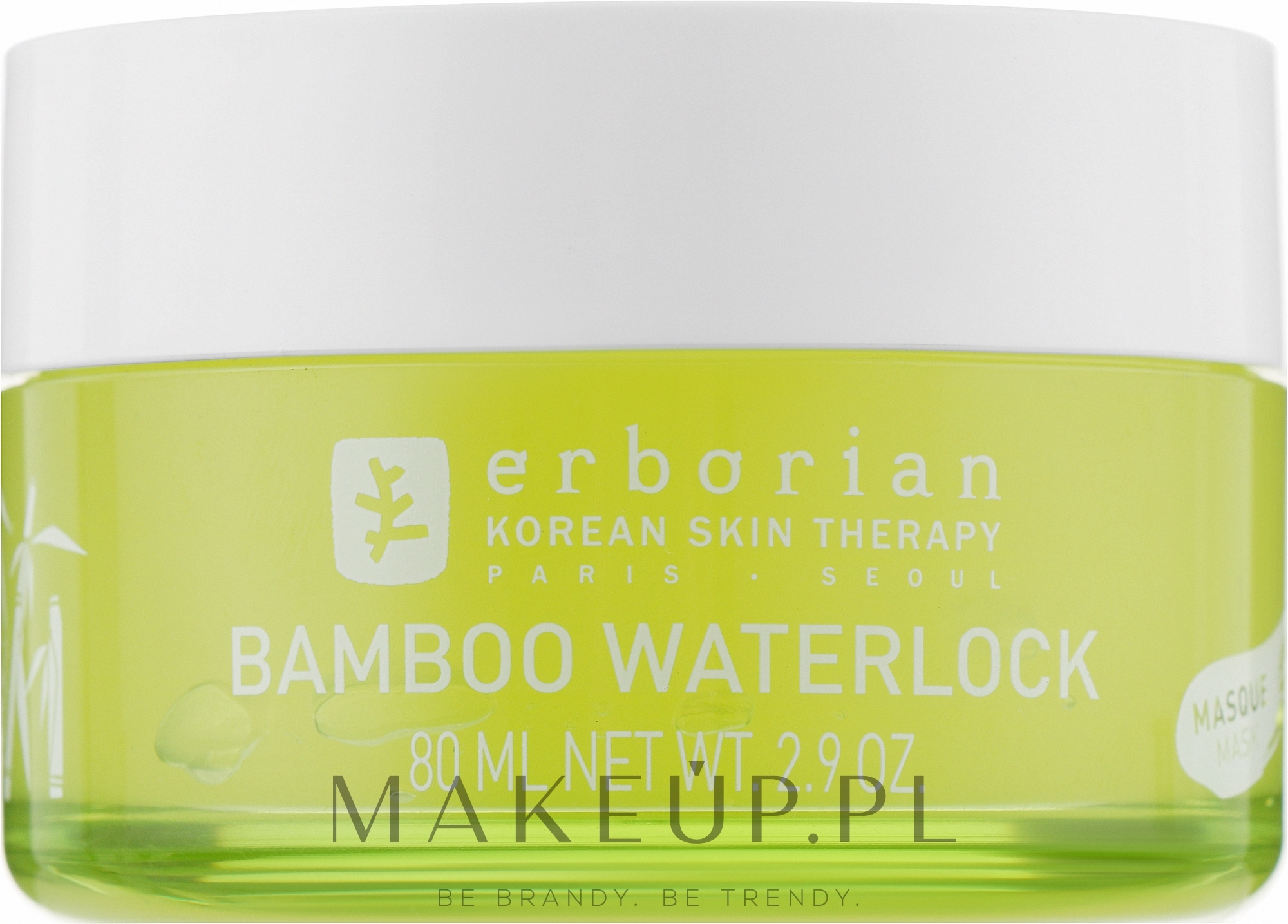 Bambusowa maska nawilżająca do twarzy - Erborian Bamboo Waterlock Hydro-Plumping Mask — Zdjęcie 80 ml