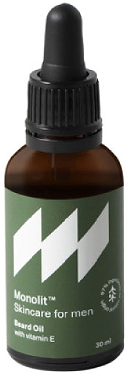 Olejek do brody z witaminą E - Monolit Skincare For Men Beard Oil With Vitamin E — Zdjęcie N1