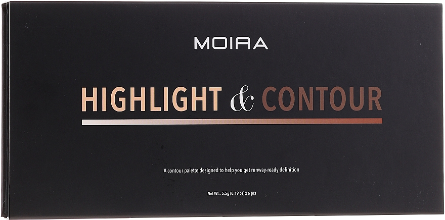 Paleta do konturowania twarzy - Moira Highlight & Contour Palette — Zdjęcie N3