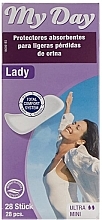 Wkładki na nietrzymanie moczu dla kobiet, 28 szt - My Day Lady Ultra Mini Protecteurs Absorbants — Zdjęcie N1