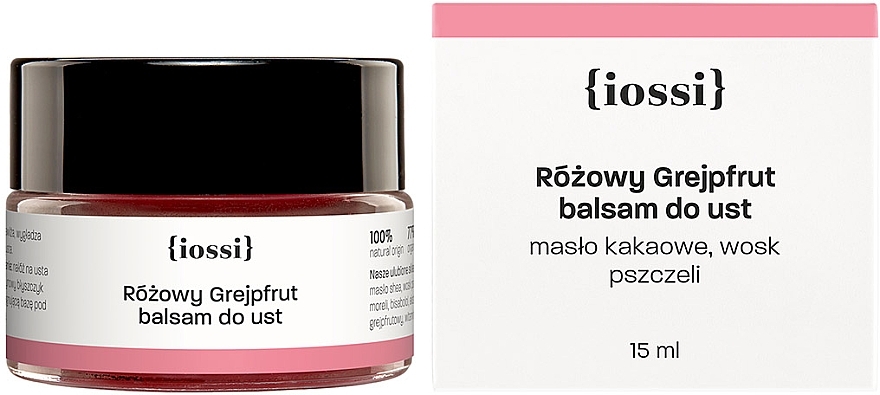 Balsam do ust Różowy grejpfrut - Iossi  — Zdjęcie N3