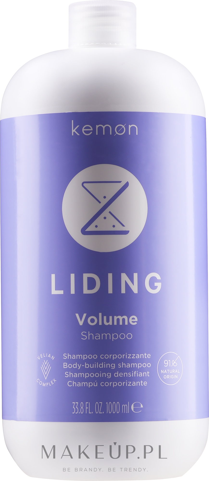 Szampon zwiększający objętość włosów - Kemon Liding Volume Shampoo — Zdjęcie 1000 ml