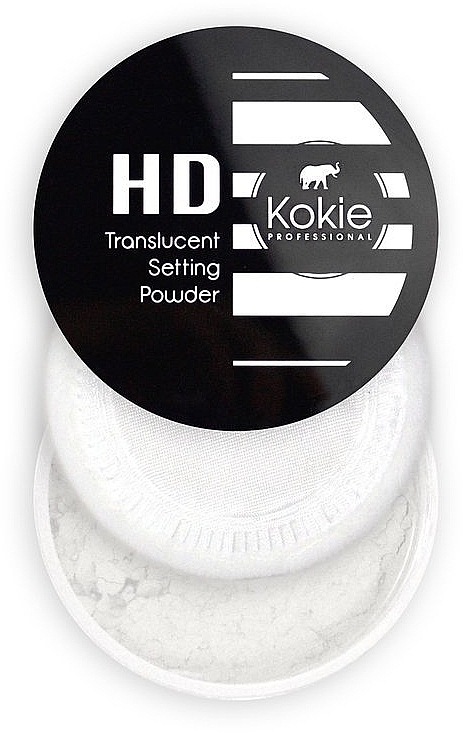 Utrwalający puder do twarzy - Kokie Professional HD Translucent Setting Powder — Zdjęcie N1