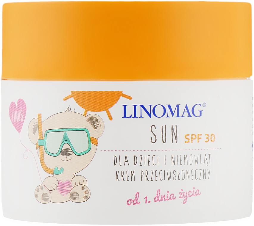 Krem przeciwsłoneczny dla dzieci i niemowląt - Linomag Sun Cream SPF 30