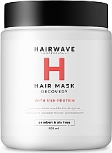 Proteinowa maska regenerująca do włosów cienkich i suchych Recovery - HAIRWAVE Mask for Hair With Silk Protein — Zdjęcie N3