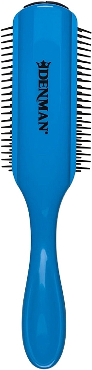 Szczotka do włosów D4, niebieska - Denman Original Styling Brush D4 Santorini Blue — Zdjęcie N2