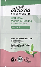 Kup Maska peelingująca do twarzy z białą herbatą - Alviana Naturkosmetik Soft Care Mask & Peeling