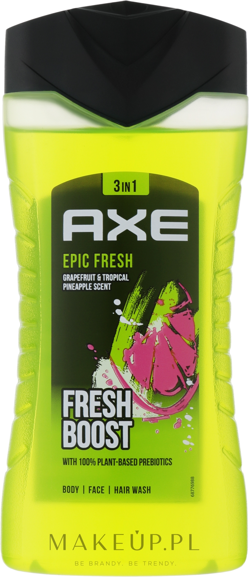Żel pod prysznic 3 w 1 - Axe Epic Fresh Boost 3 In1 Formula Body, Face And Hair Wash — Zdjęcie 400 ml