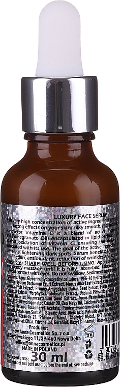 Rozświetlające serum do twarzy z witaminą C - Fergio Bellaro Face Serum Vitamin C — Zdjęcie N2