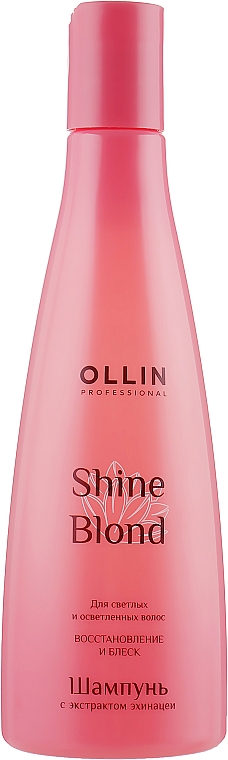 Rozświetlający szampon do włosów blond - Ollin Professional Shine Blond Shampoo