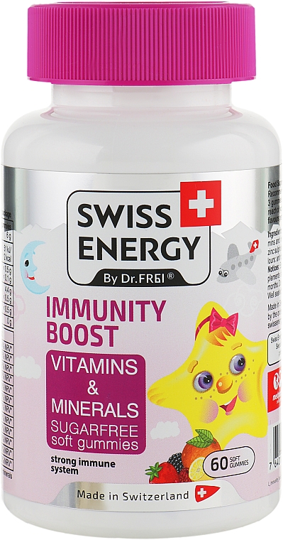 Witaminy wspomagające odporność dzieci - Swiss Energy Immunity Boost Vitamins & Minerals