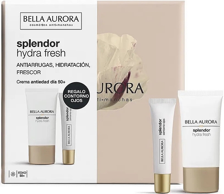 Zestaw - Bella Aurora Splendor Hydra Fresh Set (f/cr/50 ml + eye/cr/15 ml) — Zdjęcie N3