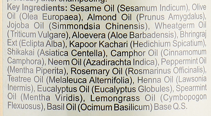 Naturalny olejek do włosów 18 ziół - Khadi Natural Ayurvedic Herbal 18 Herbs Hair Oil — Zdjęcie N3