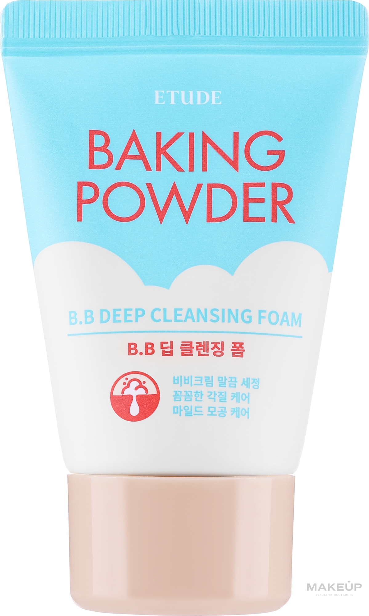 Głęboko oczyszczająca pianka do mycia twarzy - Etude Baking Powder BB Deep Cleansing Foam — Zdjęcie 30 ml