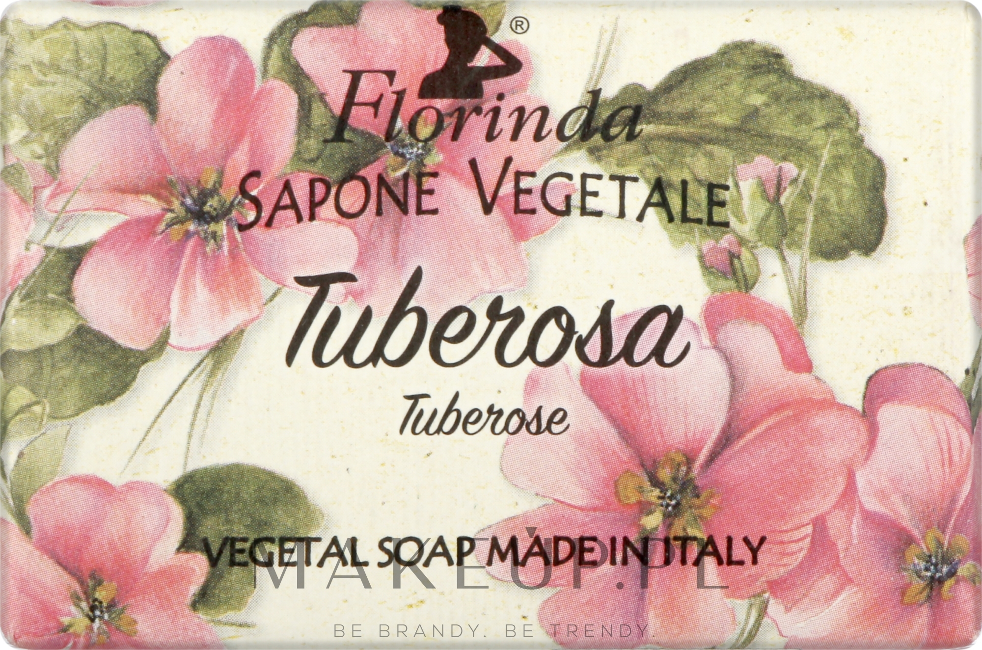 Naturalne mydło w kostce Tuberoza - Florinda Tuberose Vegetal Soap — Zdjęcie 100 g