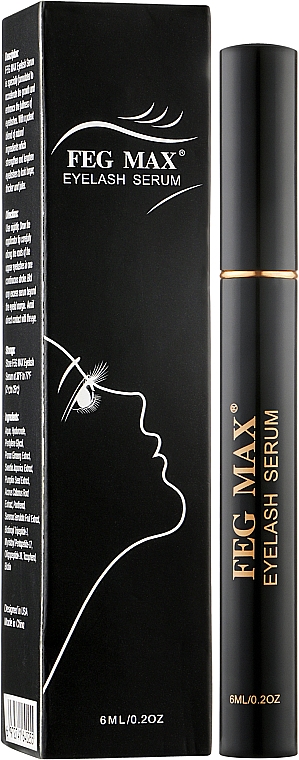 Serum na porost rzęs i brwi - Feg Max Eyelash Serum — Zdjęcie N2