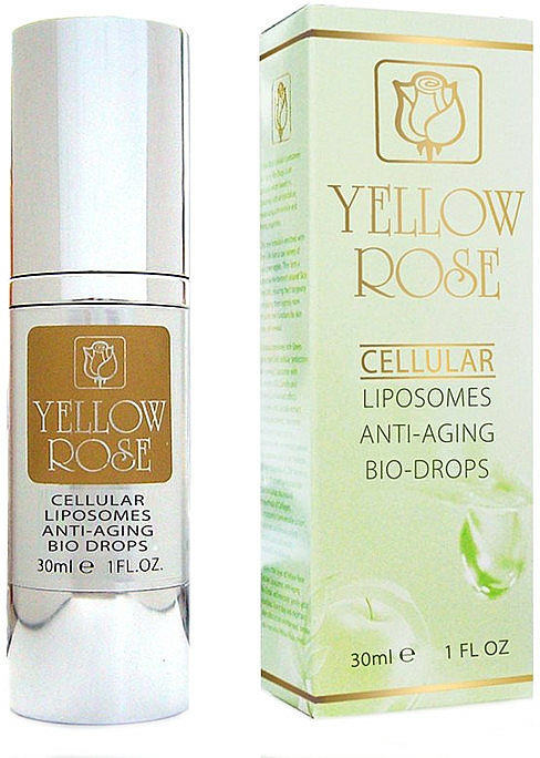 Przeciwstarzeniowe serum do twarzy - Yellow Rose Cellular Liposomes Anti-Aging Bio-Drops — Zdjęcie N1