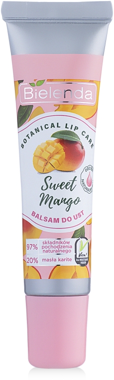 Wygładzający balsam do ust - Bielenda Botanical Lip Care Sweet Mango 