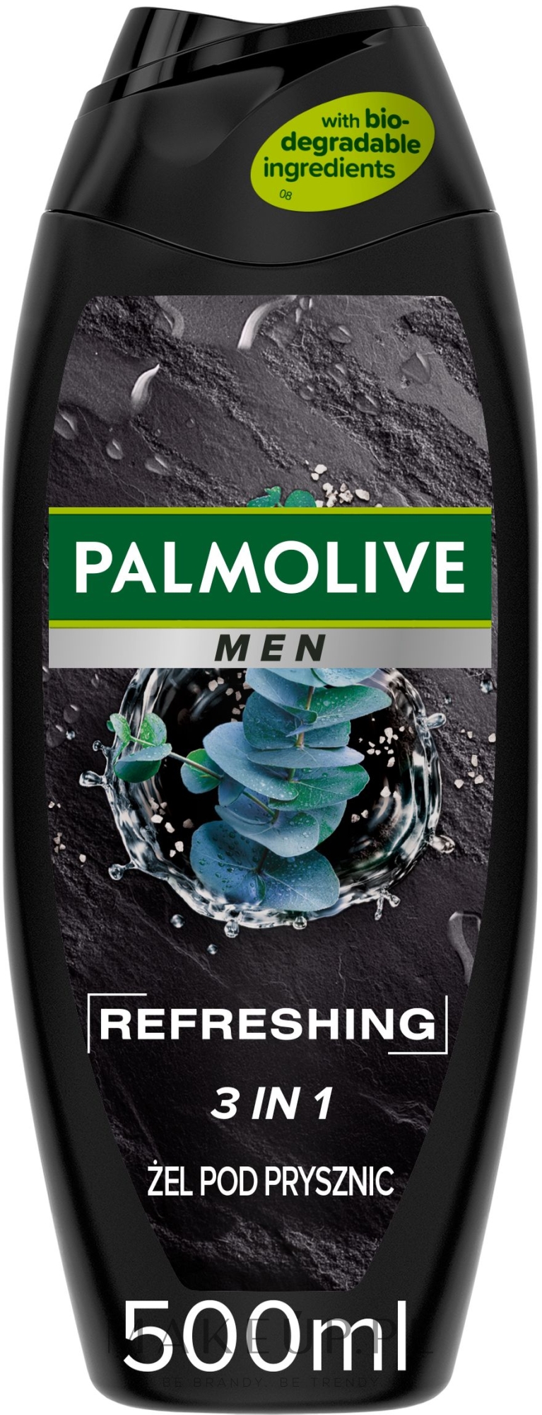 Odświeżający żel pod prysznic dla mężczyzn 3w1 eukaliptus i sól morska - Palmolive MEN Refreshing — Zdjęcie 500 ml