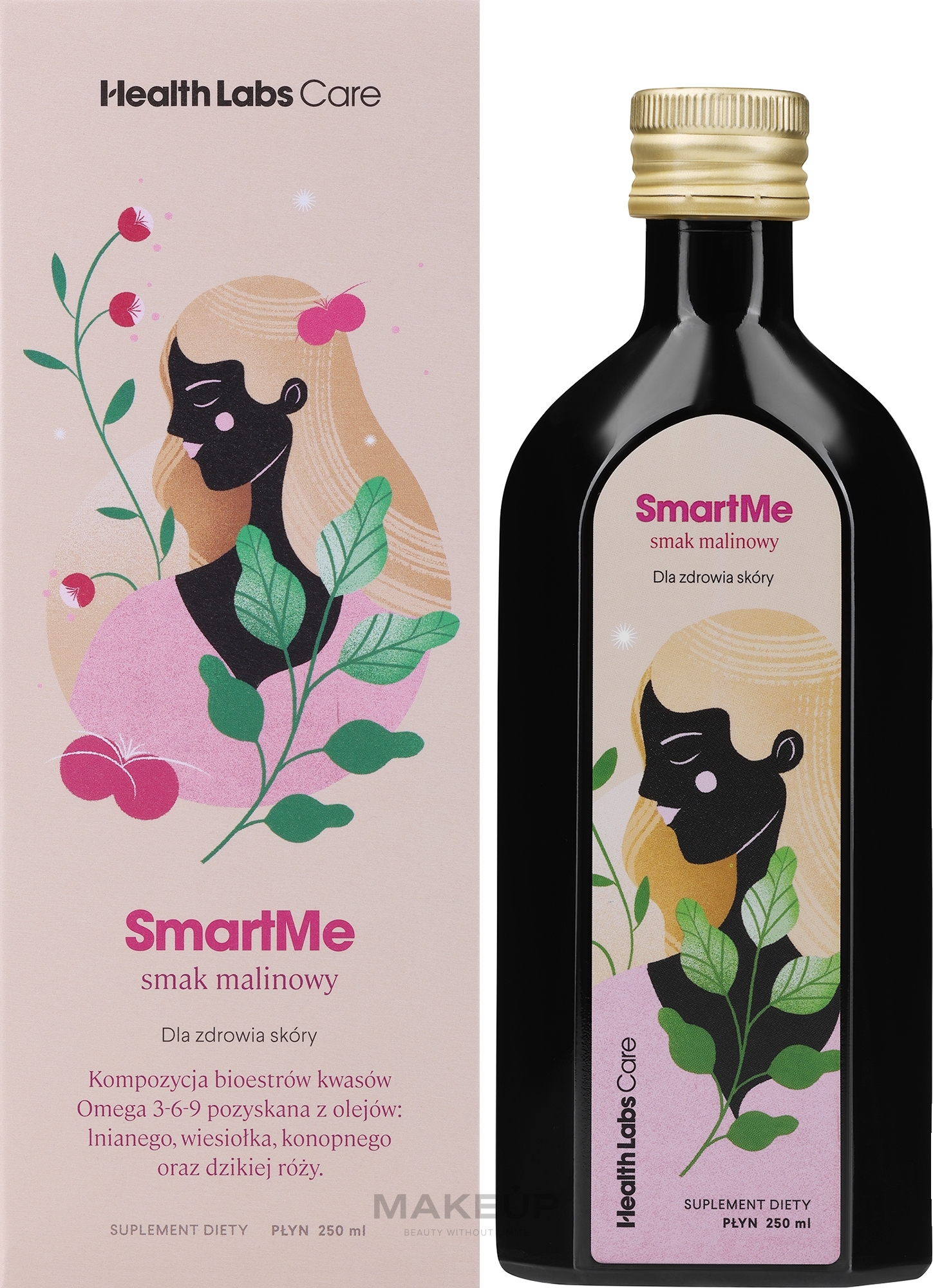 Suplement diety Omega 3-6-9 o smaku malinowym - Health Labs Care SmartMe — Zdjęcie 250 ml