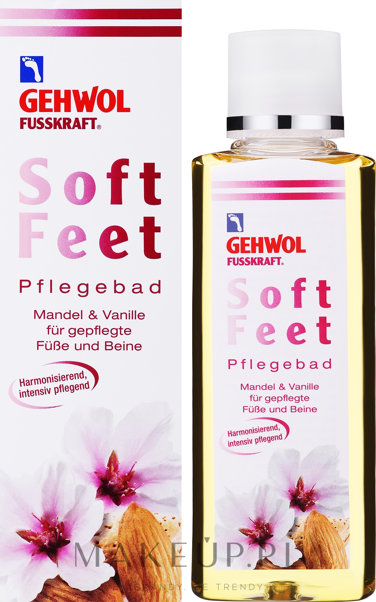 Nawilżająca kąpiel stóp Migdał i wanilia - Gehwol Fusskraft Soft Feet Nourishing Bath Almond&Vanilla — Zdjęcie 200 ml