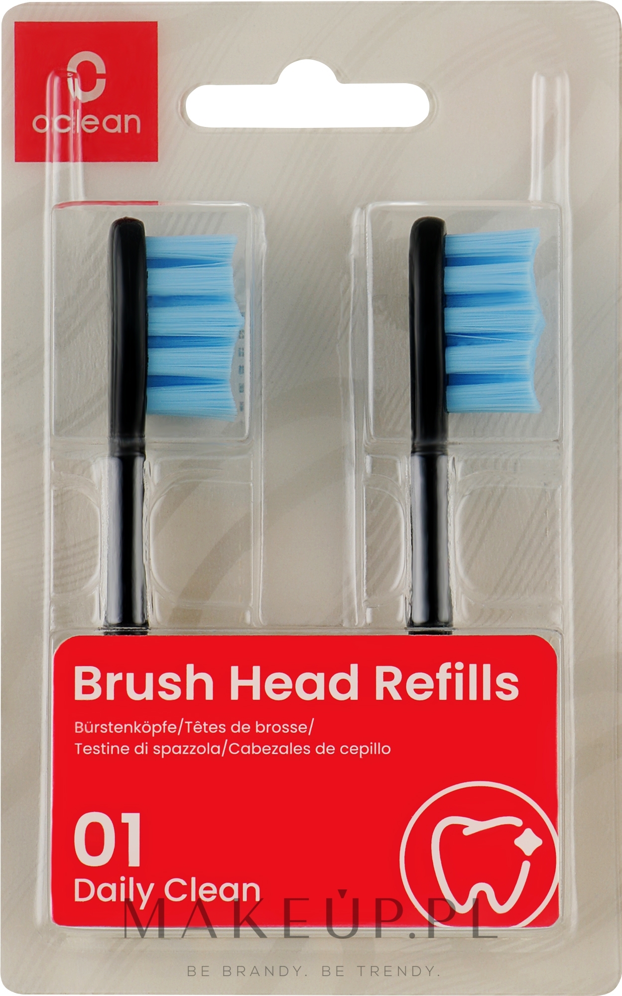 Końcówki do szczoteczki elektrycznej Standard Clean Soft, 2 szt., czarne - Oclean Brush Heads Refills — Zdjęcie 2 szt.
