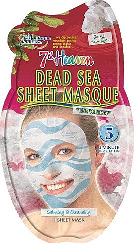 Maseczka do twarzy z minerałami z Morza Martwego - 7th Heaven Dead Sea Sheet Mask — Zdjęcie N1