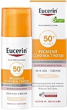 Kup Antypigmentacyjny żel-krem przeciwsłoneczny do twarzy SPF 50+ - Eucerin Pigment Control Gel-Cream SPF50+ Light