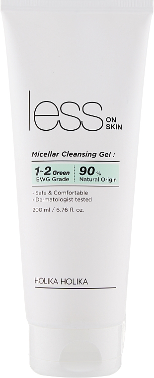 Micelarny żel do mycia twarzy - Holika Holika Less On Skin Micellar Cleansing Gel