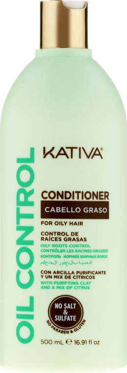 Odżywka do włosów przetłuszczających się - Kativa Oil Control Conditioner